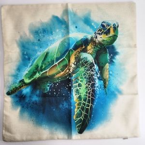 SEA TURTLE Water Color Pillow Cover. Nwot